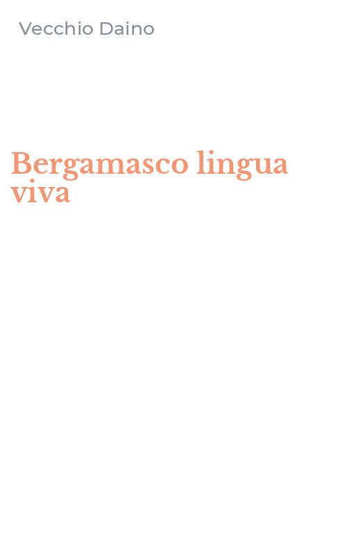 Bergamasco lingua viva