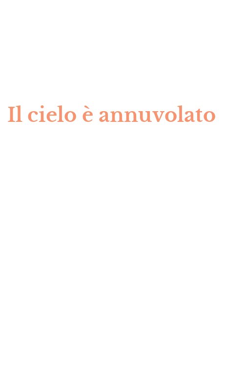 Il cielo è annuvolato