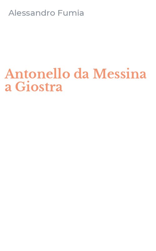 Antonello da Messina a Giostra