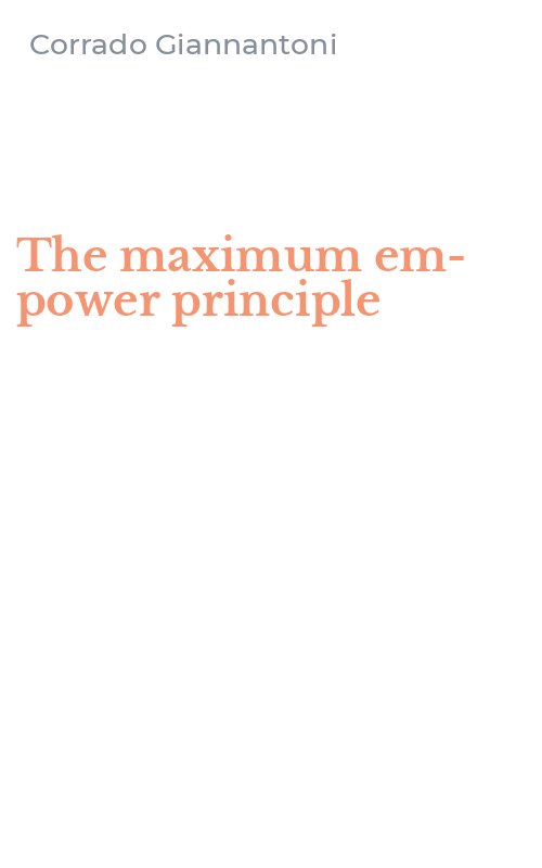 The maximum em-power principle