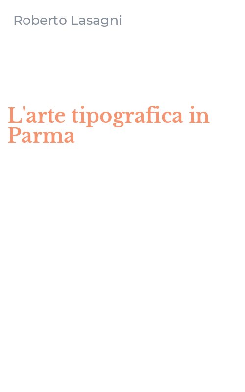 L'arte tipografica in Parma