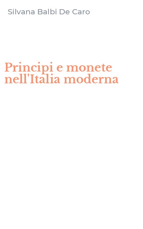 Principi e monete nell'Italia moderna