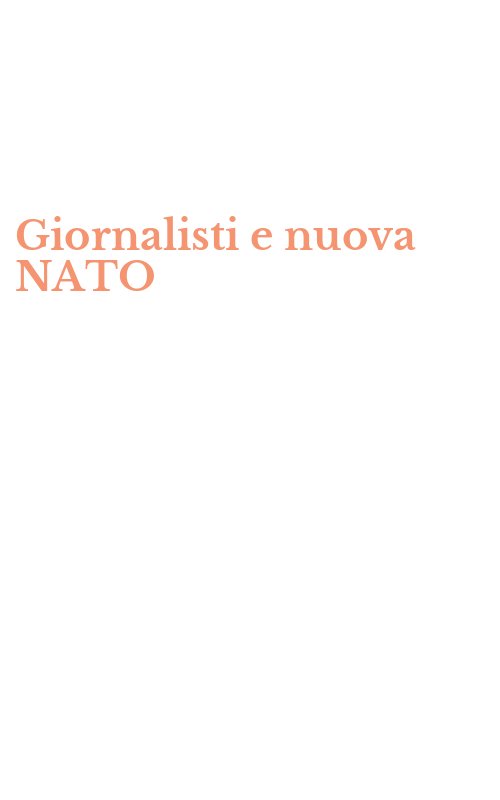 Giornalisti e nuova NATO