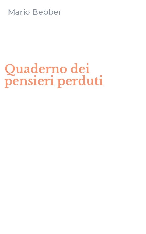 Quaderno dei pensieri perduti