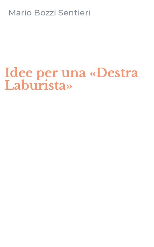 Idee per una «Destra Laburista»