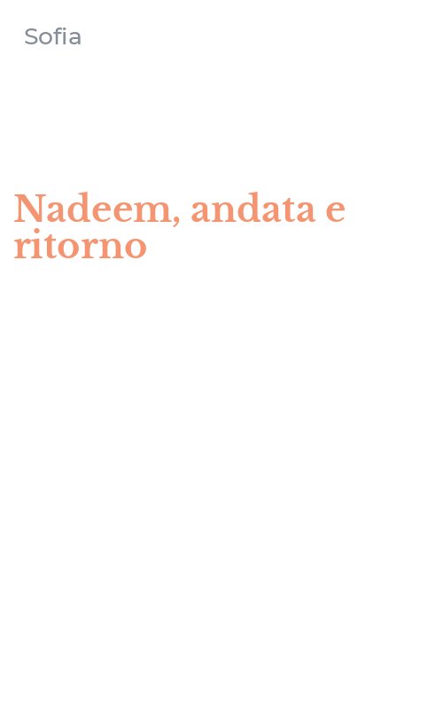 Nadeem, andata e ritorno