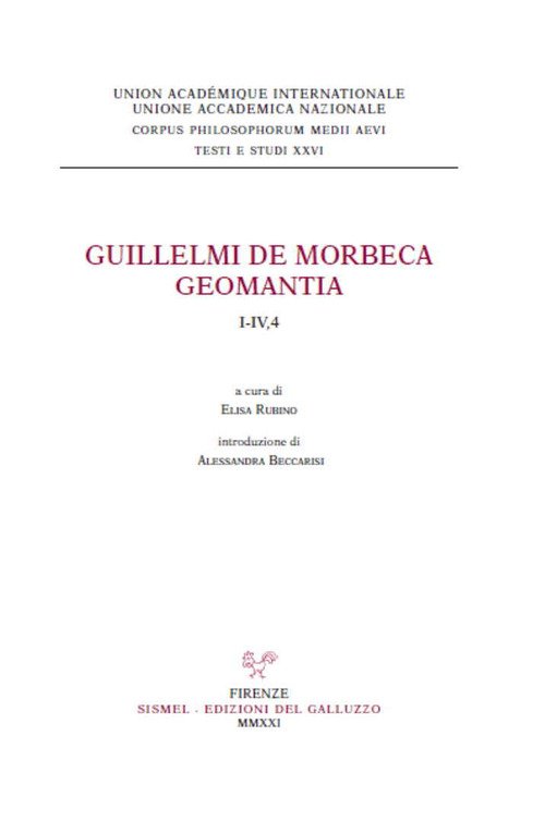 Guillelmi de Morbeca Geomantia. I-IV,4