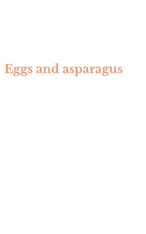 Eggs and asparagus