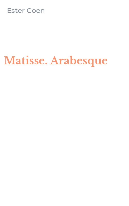 Matisse. Arabesque