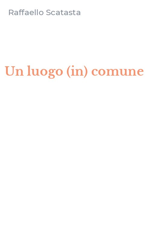 Un luogo (in) comune