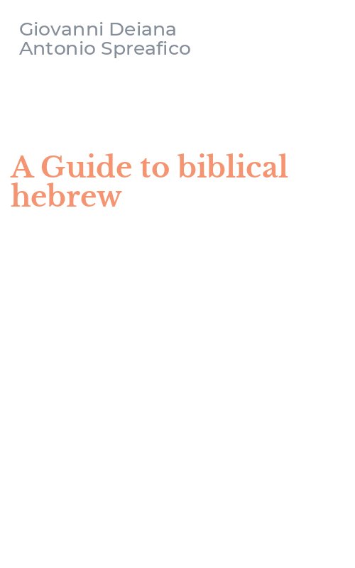 A Guide to biblical hebrew