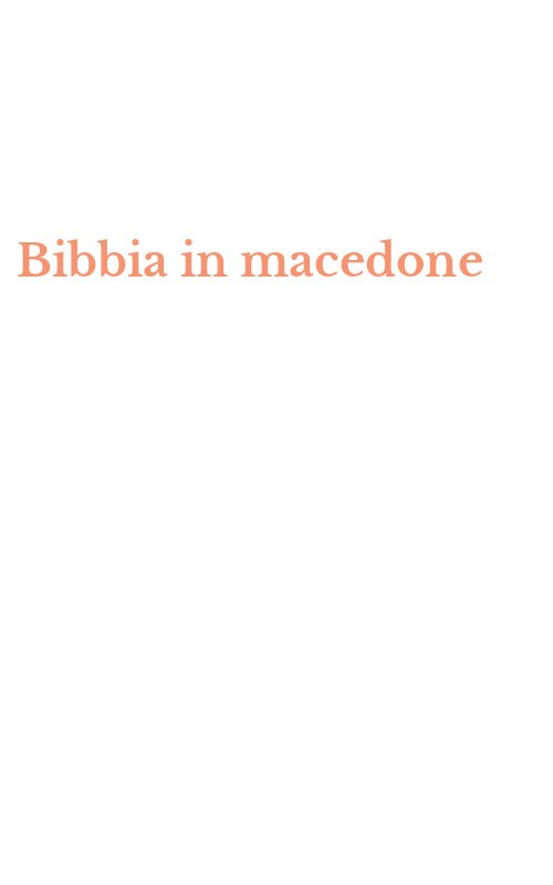 Bibbia in macedone