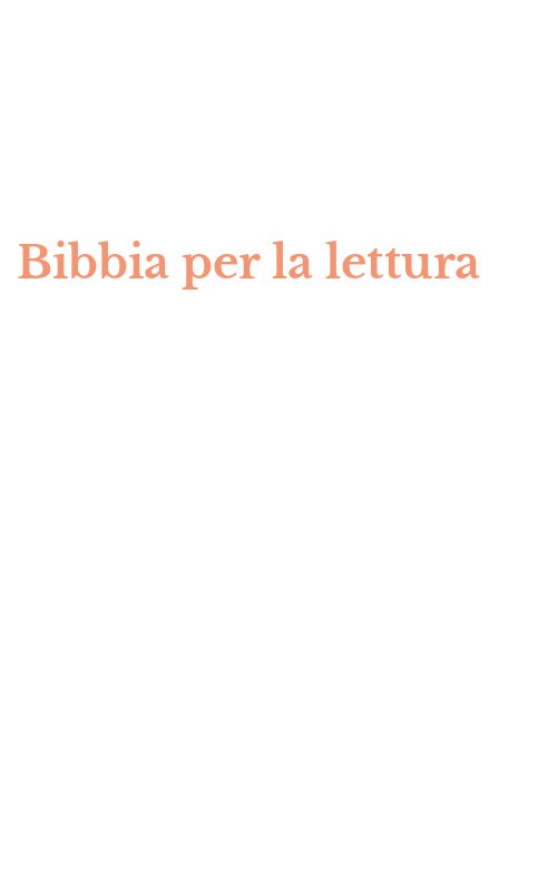 Bibbia per la lettura