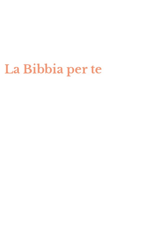 La Bibbia per te