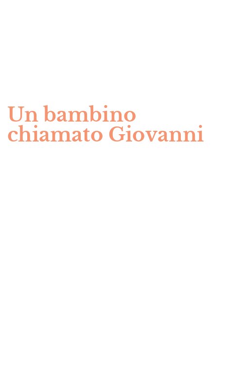 Un bambino chiamato Giovanni