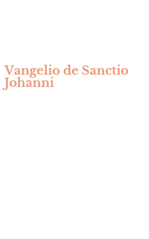 Vangelio de Sanctio Johanni