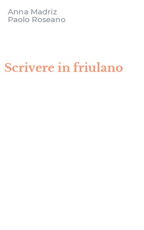 Scrivere in friulano