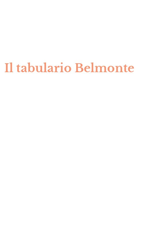 Il tabulario Belmonte