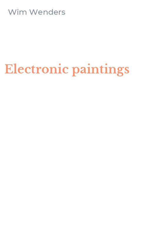 Electronic paintings