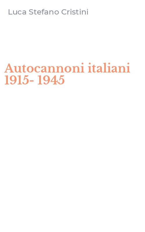 Autocannoni italiani 1915-1945