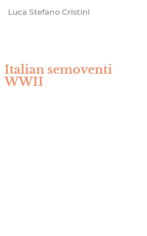Italian semoventi WWII