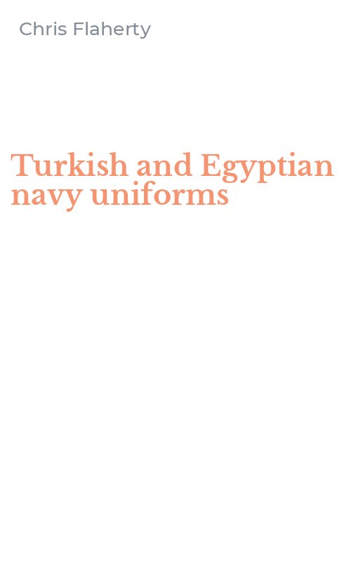 Turkish and Egyptian navy uniforms