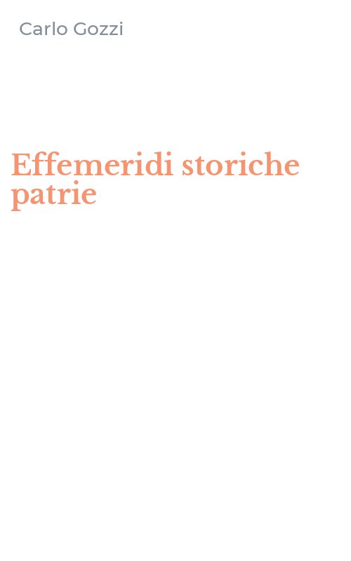 Effemeridi storiche patrie