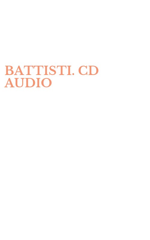 BATTISTI. CD AUDIO