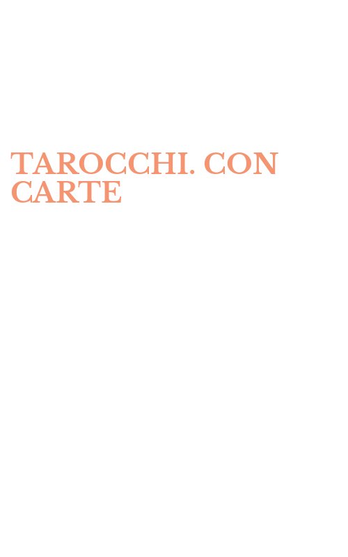 TAROCCHI. CON CARTE