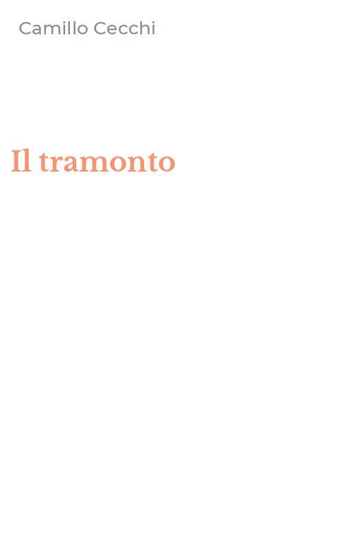 Il tramonto