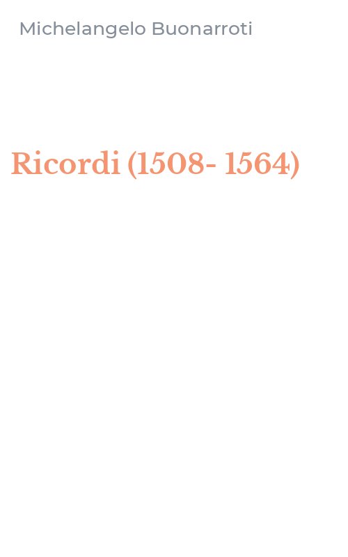 Ricordi (1508-1564)