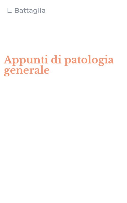 Appunti di patologia generale