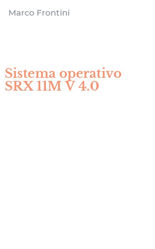 Sistema operativo SRX 11M V 4.0