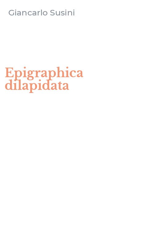 Epigraphica dilapidata