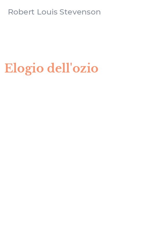 Elogio dell'ozio