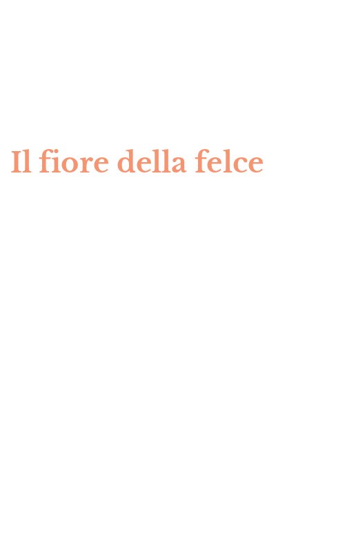 Il fiore della felce