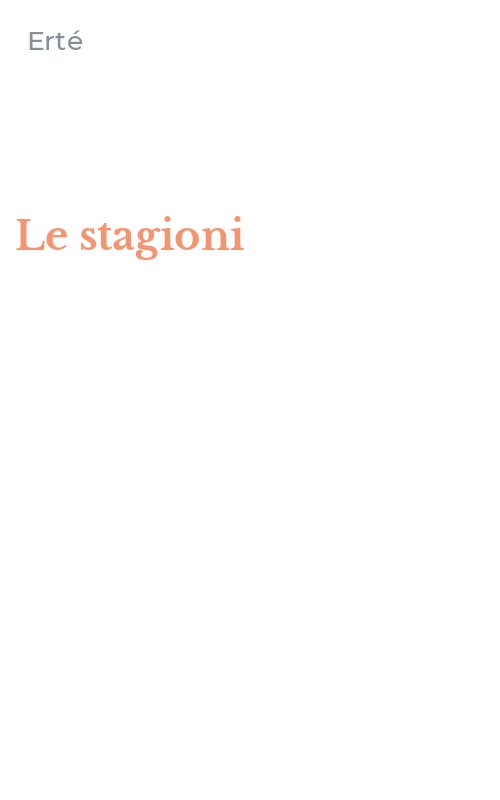 Le stagioni