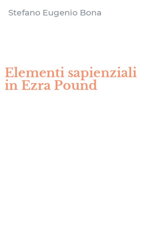 Elementi sapienziali in Ezra Pound