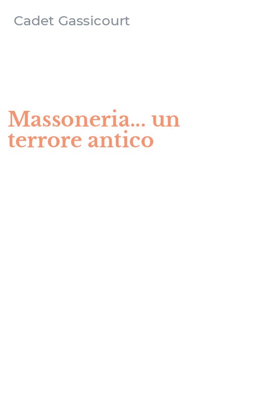 Massoneria... un terrore antico