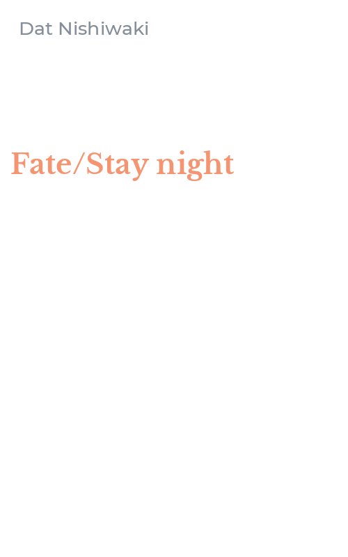Fate/Stay night