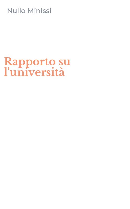 Rapporto su l'università