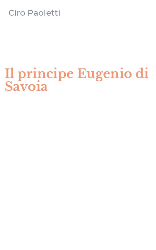 Il principe Eugenio di Savoia