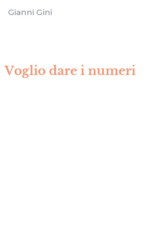 Voglio dare i numeri