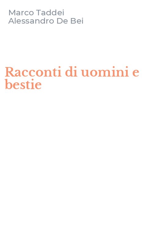 Racconti di uomini e bestie
