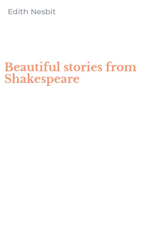 Beautiful stories from Shakespeare