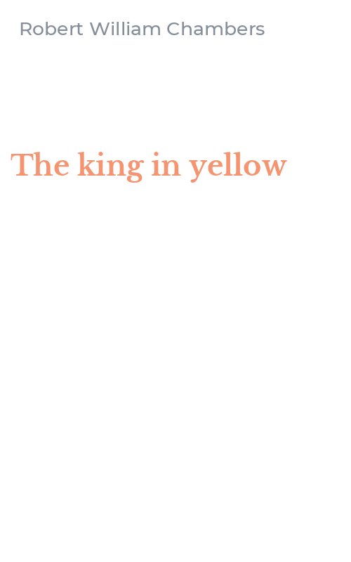 The king in yellow