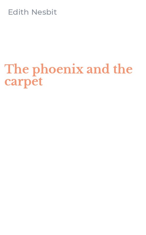 The phoenix and the carpet