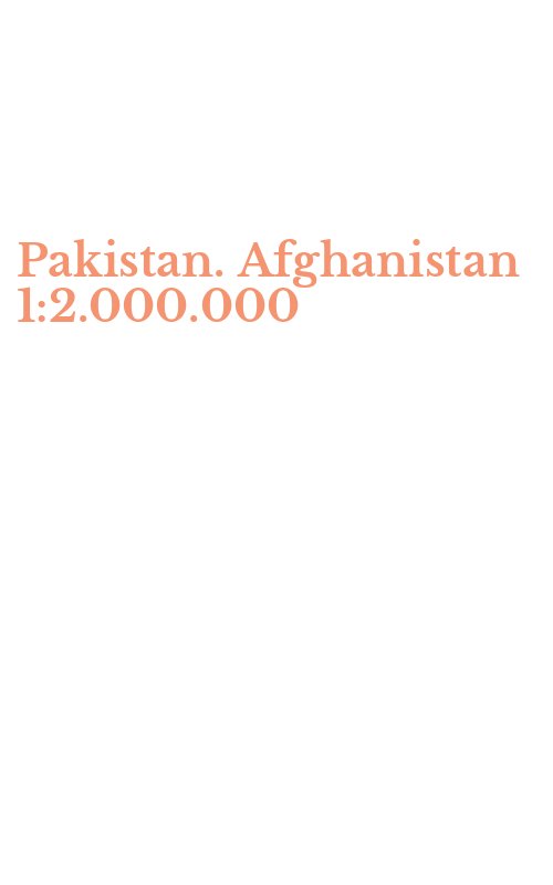 Pakistan. Afghanistan 1:2.000.000