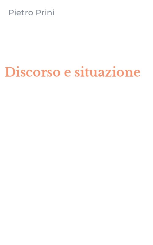 Discorso e situazione