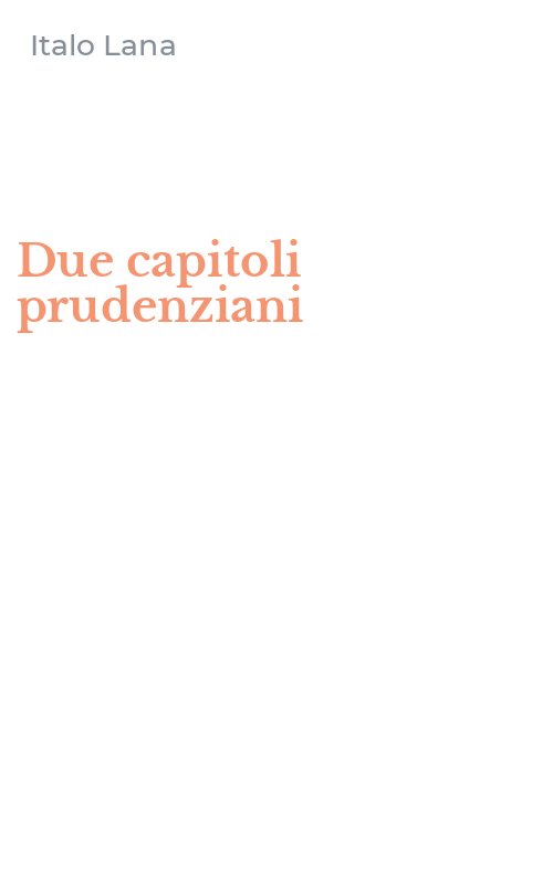 Due capitoli prudenziani